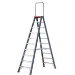 Altrex dubbele trapladder Falco 2×10 treden Met Steunbeugel, Doe-het-zelf en Bouw, Ladders en Trappen, Ophalen of Verzenden, Nieuw
