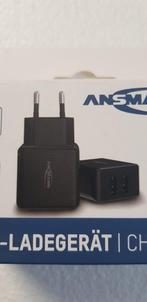 USB Lader 2x USB 12W Ansmann, Nieuw, Ophalen of Verzenden