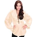 Beige Blouse Dames Piraten/Renaissance, Kleding | Dames, Verzenden, Nieuw