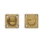 Intersteel wc-sluiting 8mm vierkant messing getrommeld, Klink of Kruk