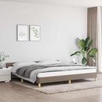 vidaXL Bedframe zonder matras stof taupe 200x200 cm, Verzenden, Nieuw