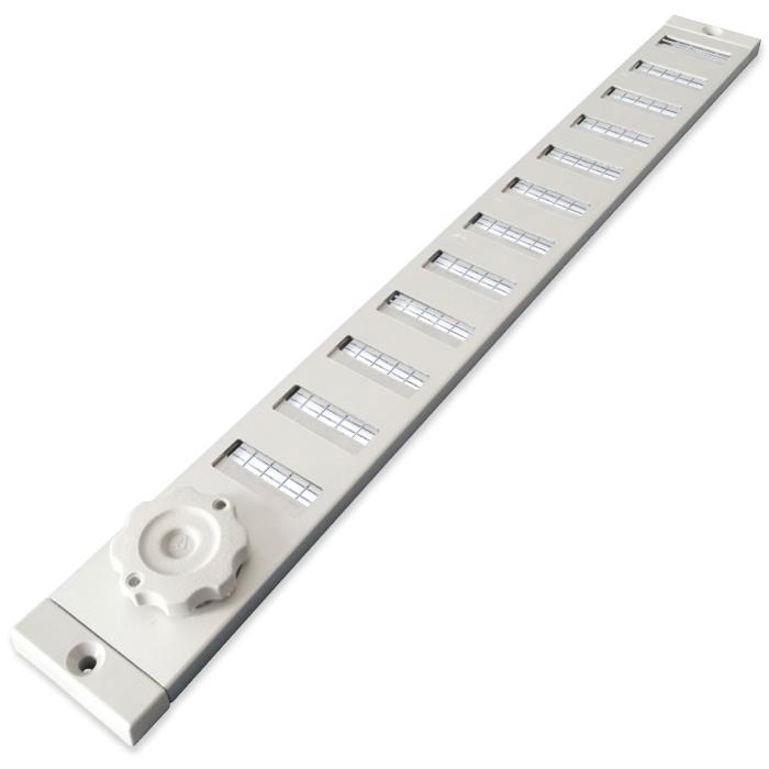 Aluminium afsluitbaar schuifrooster opbouw 500 x 40mm, Doe-het-zelf en Bouw, Ventilatie en Afzuiging, Nieuw, Verzenden