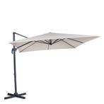 Parasol Pisogne 300x300cm – Zweefparasol | Beige, Verzenden, Nieuw