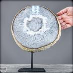 Natuurlijke zeldzame gekleurde agaat en chalcedoon druse op, Verzamelen, Mineralen en Fossielen