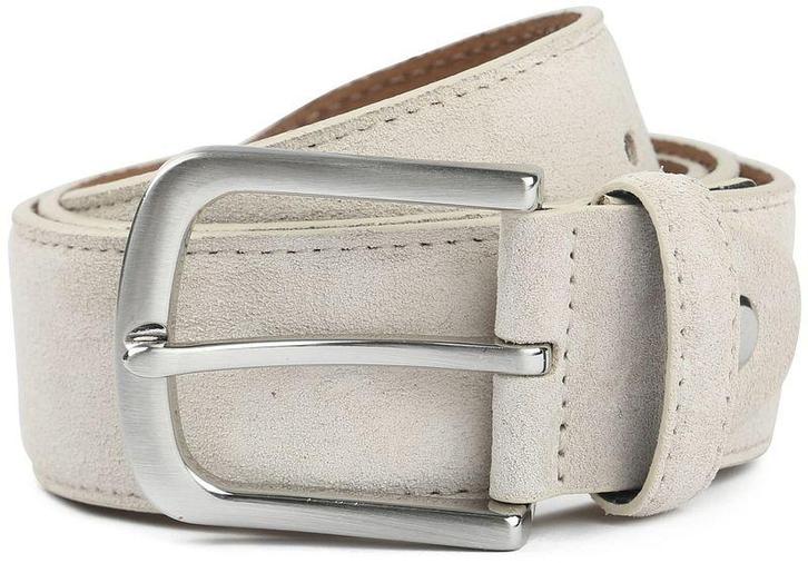 Suitable Riem Suède Leer Wit maat 95 Heren, Kleding | Heren, Riemen en Ceintuurs, Echt leder, Wit, Nieuw, Riem of Ceintuur, Verzenden