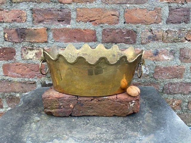 Wijnkoeler - Messing - wijnglazen koeler, Antiek en Kunst, Antiek | Overige Antiek