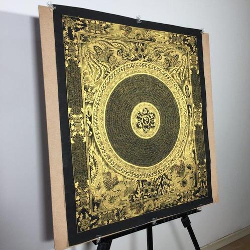 Painting of Tibetan Tradition - Refined Tibetan Thangka,, Huis en Inrichting, Overige Huis en Inrichting
