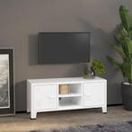 vidaXL Meuble TV industriel Blanc 105x35x42 cm Métal, Maison & Meubles, Verzenden, Neuf