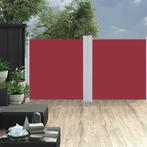 vidaXL Auvent latéral rétractable Rouge 117x600 cm, Jardin & Terrasse, Neuf, Verzenden