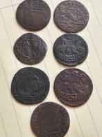 Nederland, Provinciale munten Duit 1625 / 1789, 7 stuks, Postzegels en Munten