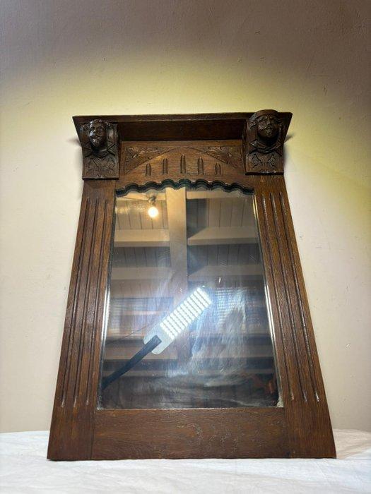 Spiegel - Hout, Antiek en Kunst, Curiosa en Brocante