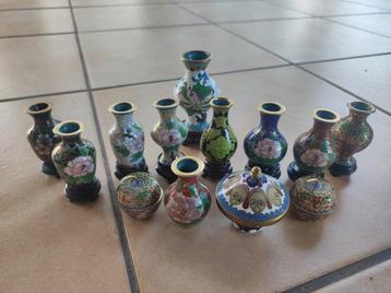 Vase (14) - Émail - Cloisonné