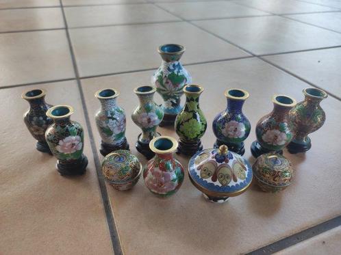 Vase (14) - Émail - Cloisonné, Antiek en Kunst, Kunst | Designobjecten