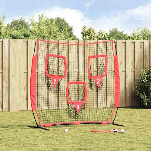 vidaXL Honkbal & Softbal Zwart 214.5 x 89.5 x 181 cm, Sport en Fitness, Honkbal en Softbal, Nieuw, Verzenden