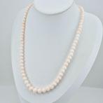 Koraal - Verguld, Zilver - Choker halsketting - Roze koraal, Antiek en Kunst