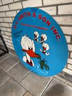 Donald Duck - 1 Emaille reclamebord met Donald Duck Smith &, Verzamelen, Nieuw