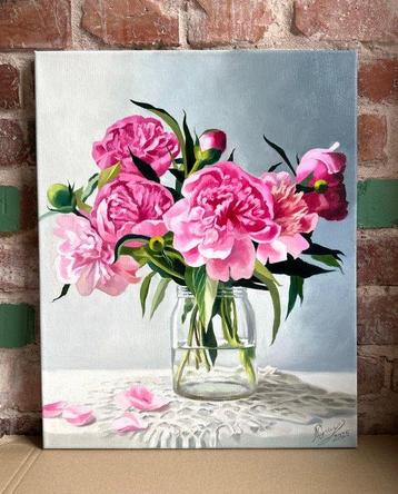 Hanna Kozachuk (XX-XXI) - Pink peonies