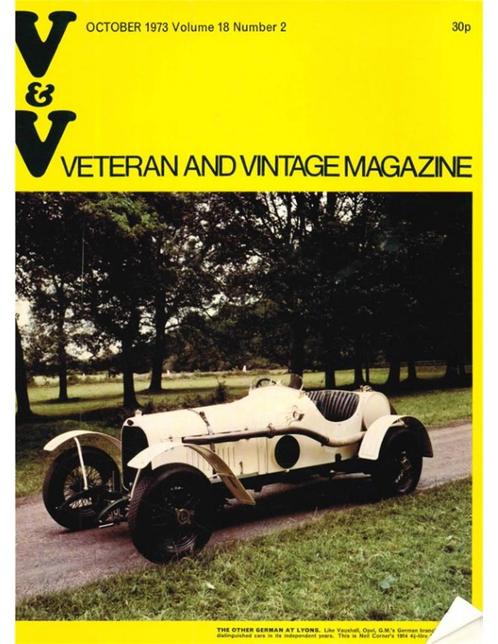 1973 VETERAN AND VINTAGE MAGAZINE 2 ENGELS, Boeken, Auto's | Folders en Tijdschriften, Ophalen of Verzenden