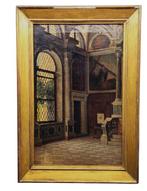 Scuola italiana (XIX), firmato Zanbon - Interno