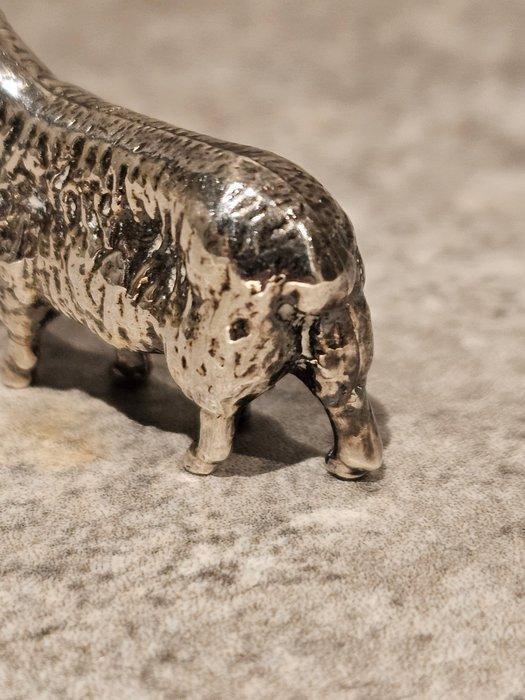 Miniatuur beeldje - Zilveren schaap - .835 zilver, Antiek en Kunst, Antiek | Zilver en Goud
