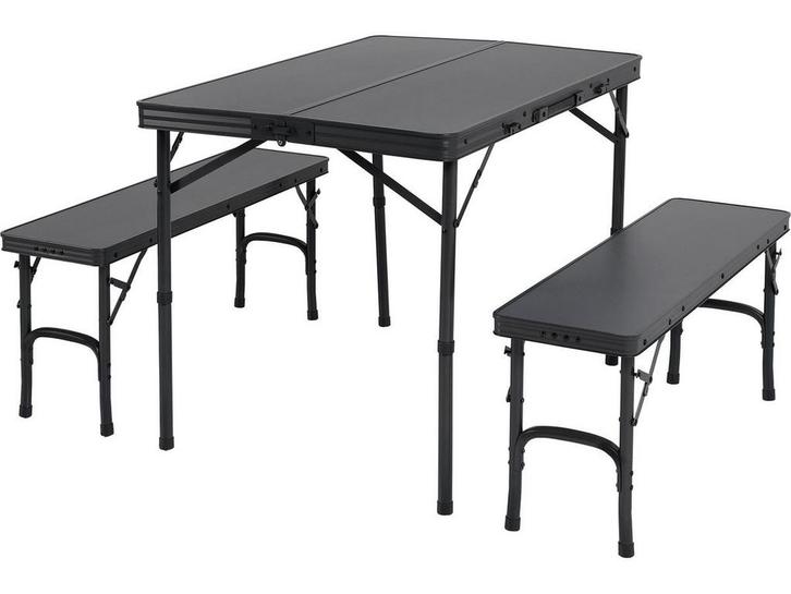 Campart TA-0870 - Picknicktafel 4 personen - Opvouwbaar met, Caravans en Kamperen, Kampeermeubelen, Zo goed als nieuw, Verzenden