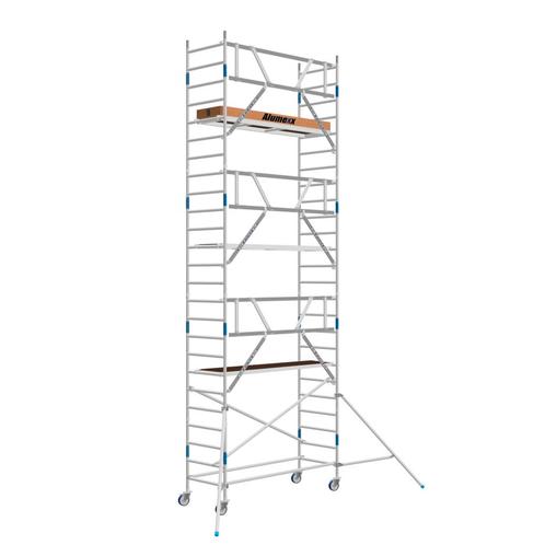 ALX rolsteiger 90 x 8.2m WH met AGS Voorloopleuning, Doe-het-zelf en Bouw, Steigers, Verzenden