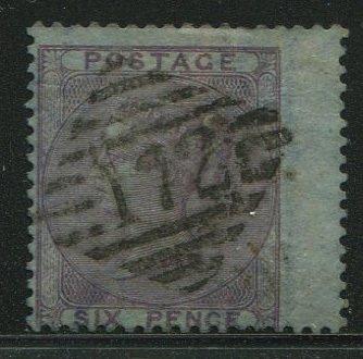 Groot-Brittannië 1855 - 6 pence pale lilac ON AZURE PAPER -, Postzegels en Munten, Postzegels | Europa | UK