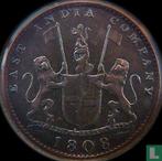 Madras 10 cash 1808 (6.47 g), Verzenden, Losse munt