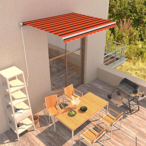 vidaXL Auvent manuel rétractable 300x250 cm Orange et, Jardin & Terrasse, Parasols, Neuf, Envoi