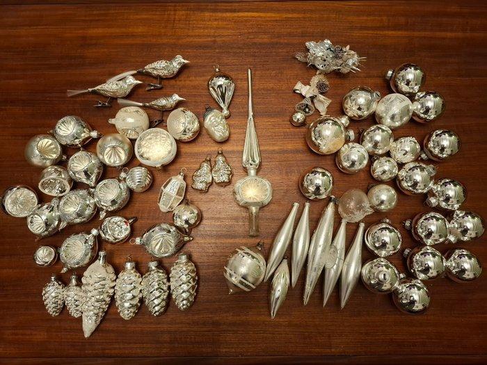 Kerstballen (66) - Glas - vintage kerstballen, Diversen, Kerst