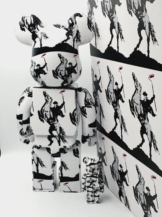 Medicom Toy x Banksy - Be@rbrick 400% + 100% Banksy, Antiek en Kunst, Kunst | Schilderijen | Modern
