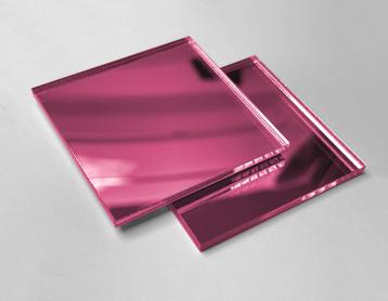 Set van 30 kleine vierkante spiegeltjes (3x30x30 mm, paars) beschikbaar voor biedingen