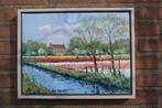 Van Noort (XX-XXI) - Kleurig bollenveld te Hillegom, Antiek en Kunst, Kunst | Schilderijen | Klassiek
