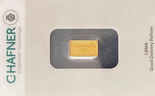 2 gram - Goud .999 - C. Hafner, Germany - Verzegeld en met, Postzegels en Munten, Edelmetalen en Baren