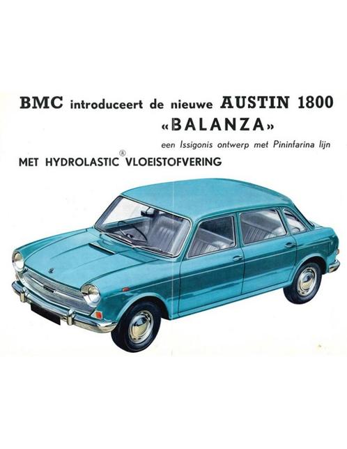 1966 AUSTIN 1800 BALANZA BROCHURE NEDERLANDS, Boeken, Auto's | Folders en Tijdschriften