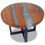 vidaXL Table basse Teck Résine 60 cm, Verzenden, Neuf