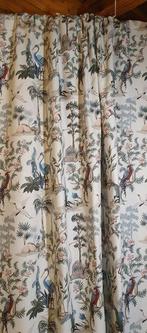 Exclusieve stof in oosterse stijl met vogels en planten -, Antiek en Kunst