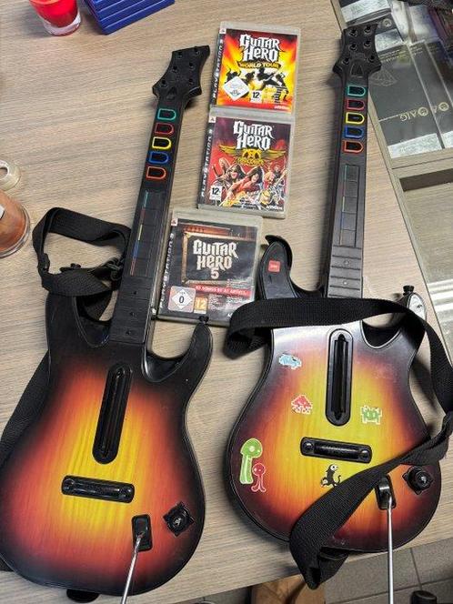 Sony - Playstation 3 (PS3) - Guitar Hero Pack with 2 guitar, Games en Spelcomputers, Spelcomputers | Overige Accessoires