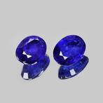 Zonder minimumprijs - 2 pcs Blauw Saffier - 1.96 ct -, Nieuw