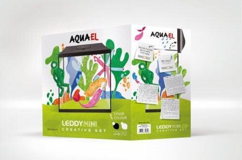 Leddy Mini Creative Set 35 met filter en verlichting, Dieren en Toebehoren, Vissen | Aquaria en Toebehoren, Leeg aquarium, Nieuw