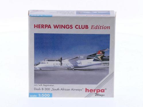 Schaal 1:500 Herpa 510035 South African Airways Dash 8-30..., Hobby en Vrije tijd, Modelbouw | Vliegtuigen en Helikopters, Zo goed als nieuw
