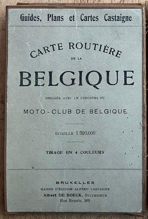 België - Belgische kaart; Castaigne - Carte routière de la, Boeken, Atlassen en Landkaarten