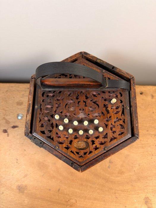 Doos - Hout - Antieke trekdoos, Muziek en Instrumenten, Blaasinstrumenten | Blokfluiten