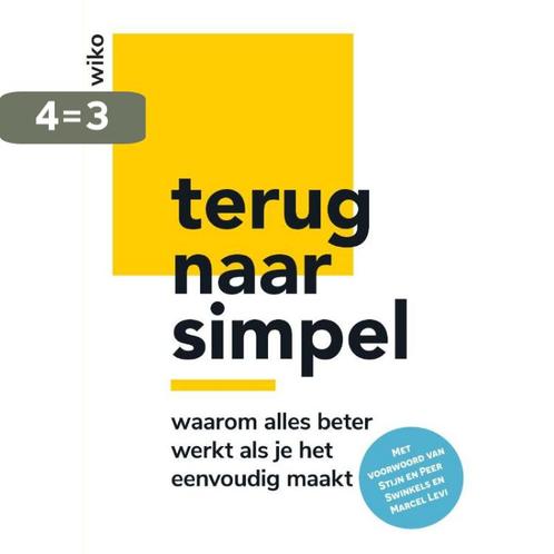 Terug naar simpel 9789090379098 Wiko, Boeken, Overige Boeken, Gelezen, Verzenden