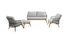 4 Seasons Outdoor Ancora loungeset teak Silver grey |, Tuin en Terras, Nieuw