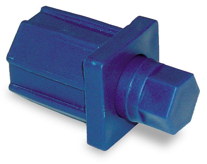 Plastic poot | blauw | 40x40 mm | in hoogte verstelbaar, Zakelijke goederen, Horeca | Overige