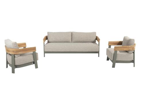 4 Seasons Outdoor Varenna loungeset olijfgroen * Sale * |, Tuin en Terras, Tuinsets en Loungesets