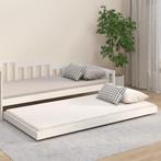 vidaXL Bedframe zonder matras massief grenenhout wit 80x200, Huis en Inrichting, Slaapkamer | Bedden, Verzenden, Nieuw