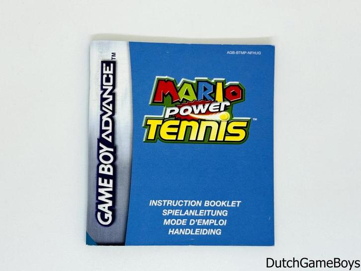 Gameboy Advance / GBA - Mario - Power Tennis - NFHUG - Manua, Consoles de jeu & Jeux vidéo, Jeux | Autre, Envoi