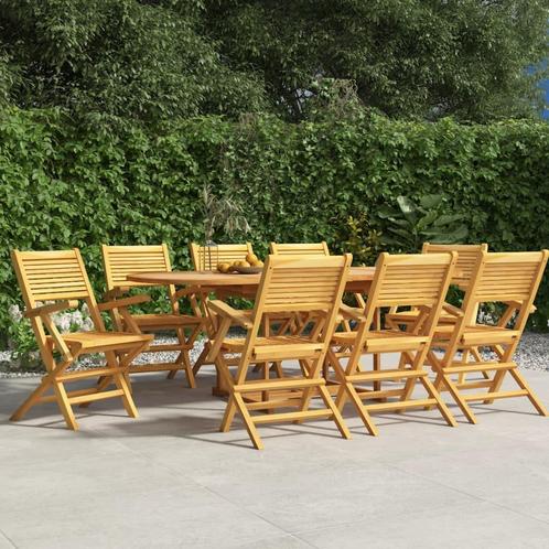 vidaXL Chaises de jardin pliantes lot de 8 55x62x90cm, Tuin en Terras, Tuinsets en Loungesets, Verzenden